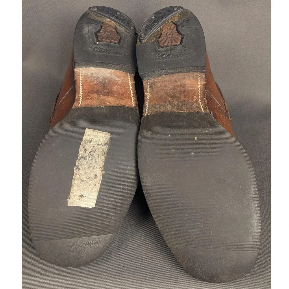 Mens 8D | Women 9.5 Vtg 70s Mason Shoes Monk Strap Boot Leather USA Disney Bound
